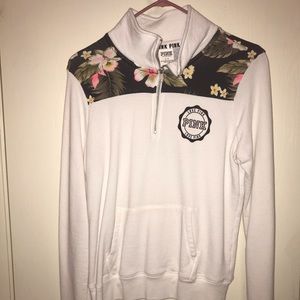 PINK Quarter Zip Up Hoodie